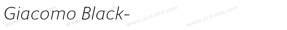 Giacomo Black字体转换